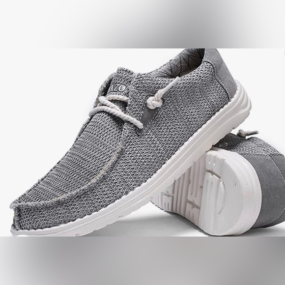 JXRUXZO Men's Slip on Cloth Shoes Lightweight Boat Shoes - Picture 4 of 10